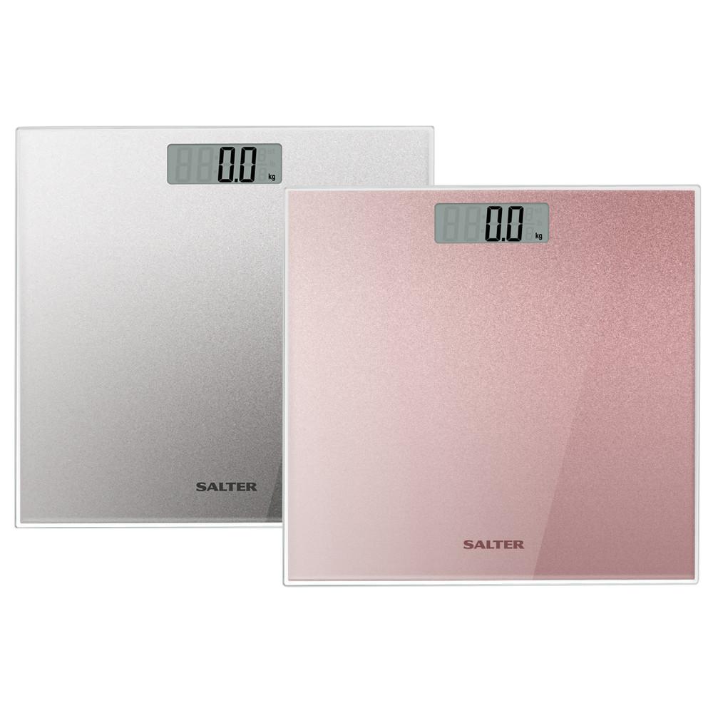 Salter Glitter Glass Personal Bathroom Scale