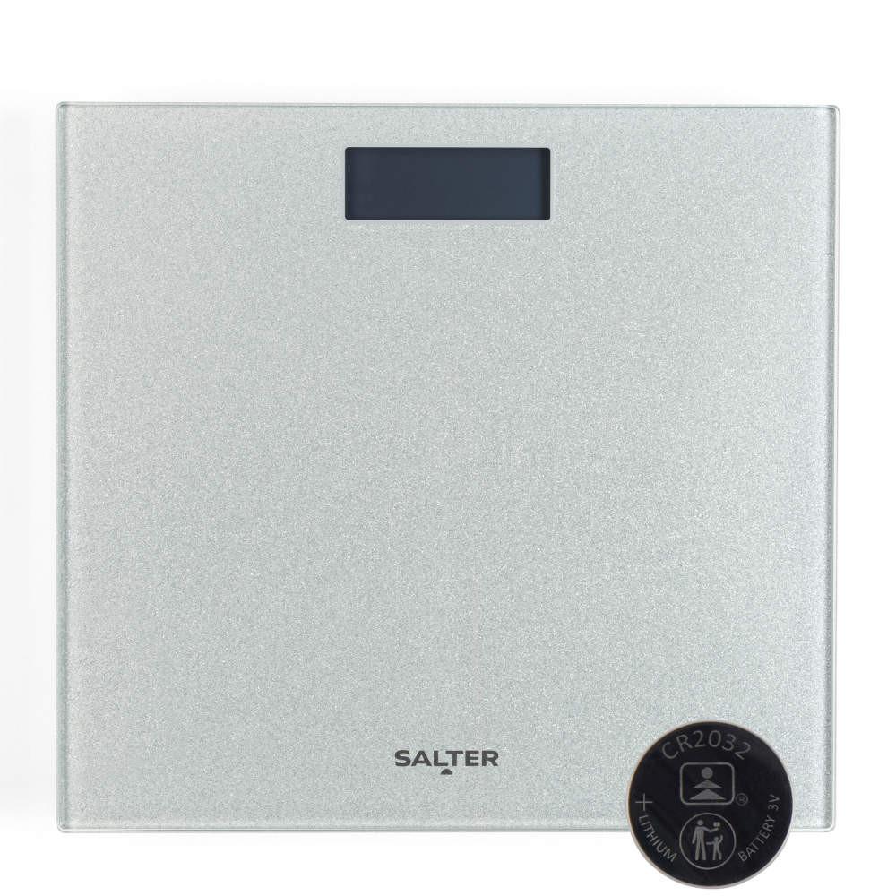 Salter Glitter Glass Personal Bathroom Scale
