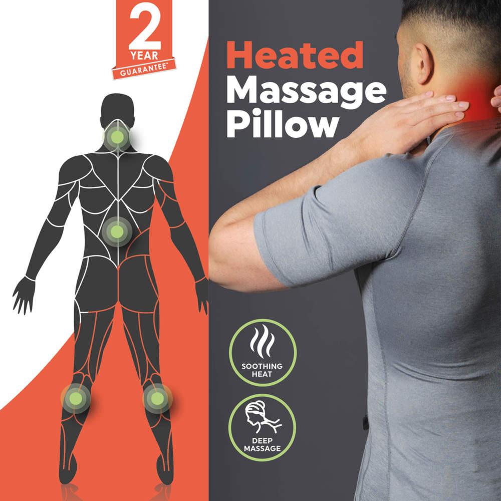 Salter Heated Massage Pillow