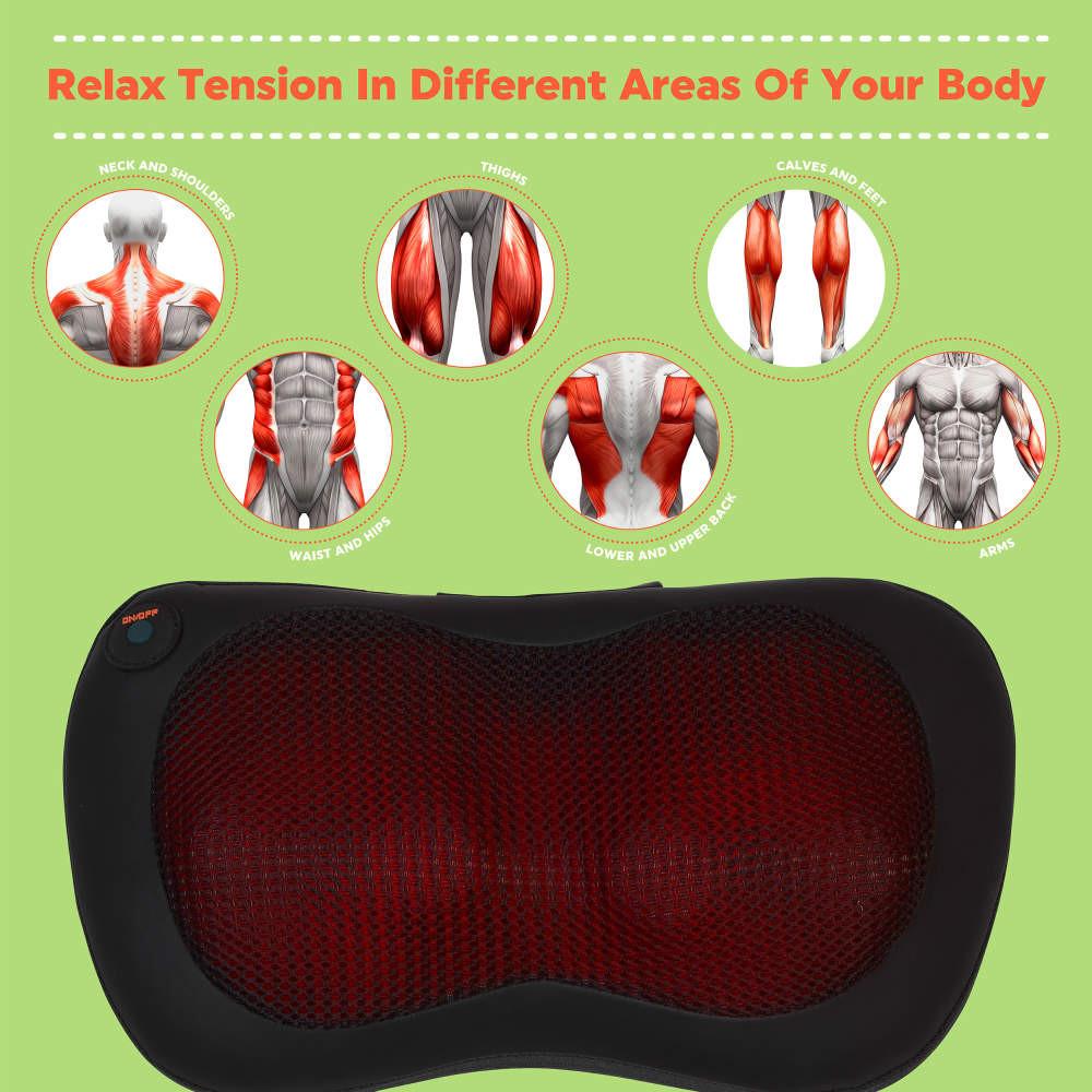Salter Heated Massage Pillow