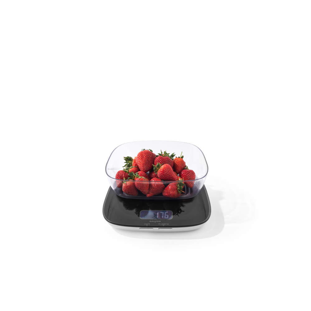 salter High-Capacity Kitchen Scale with Bowl – Black