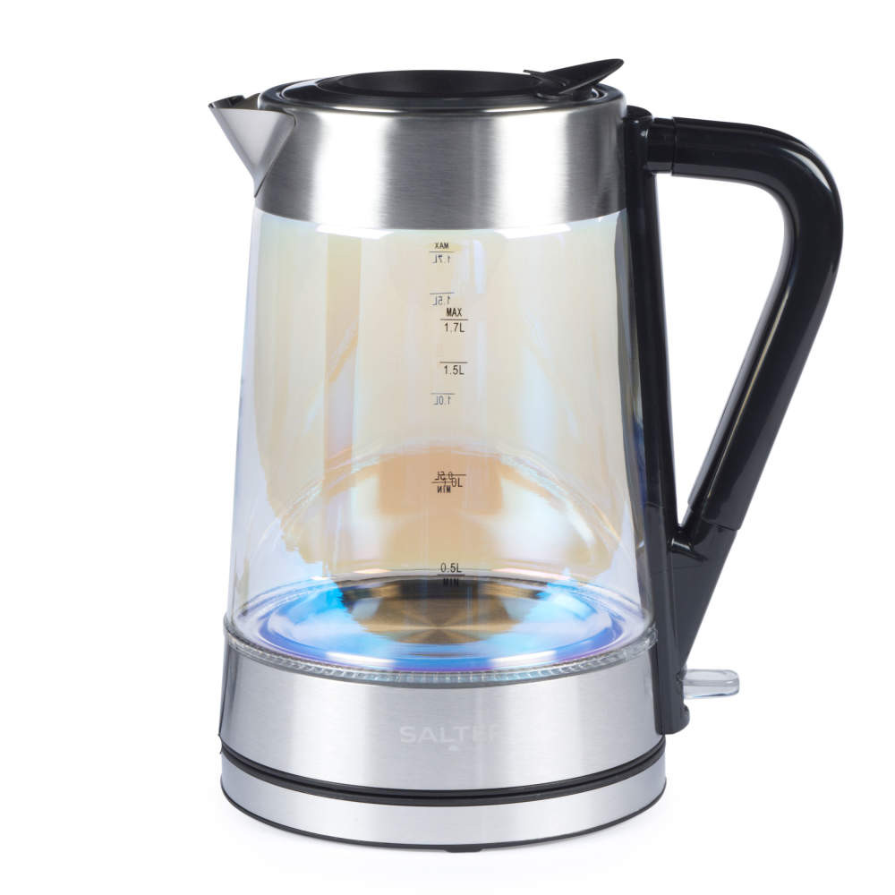 salter Iridescent 1.7L Glass Kettle