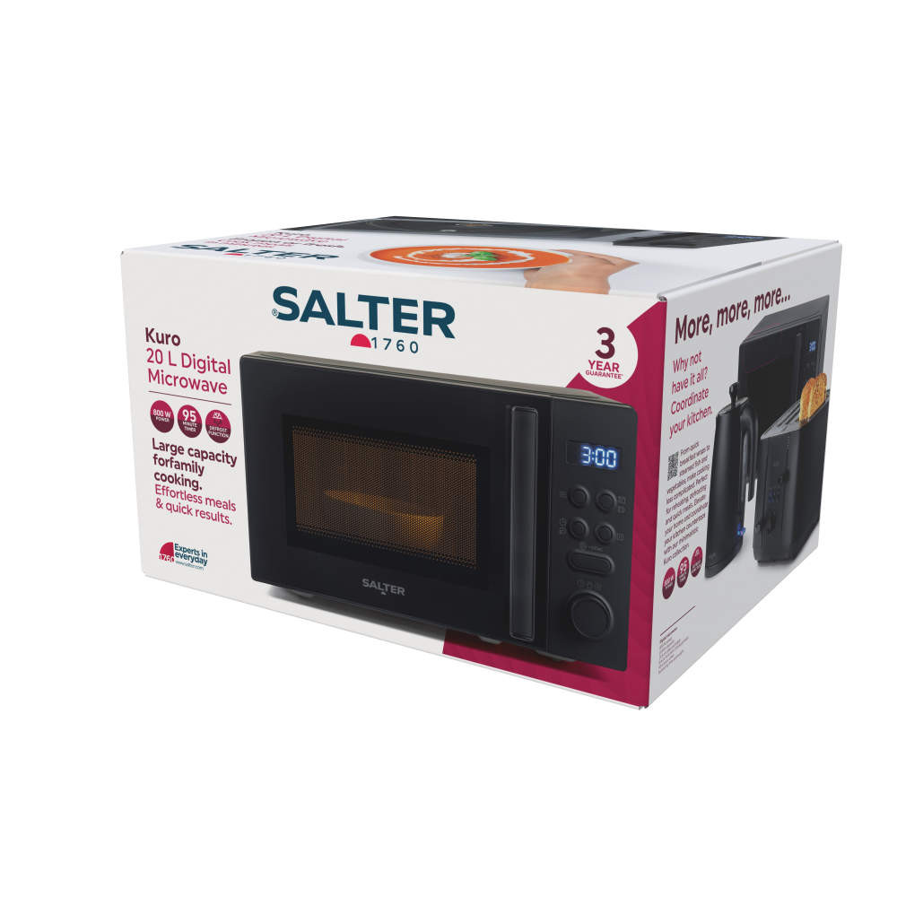 Salter Kuro 20L Digital Microwave – Black