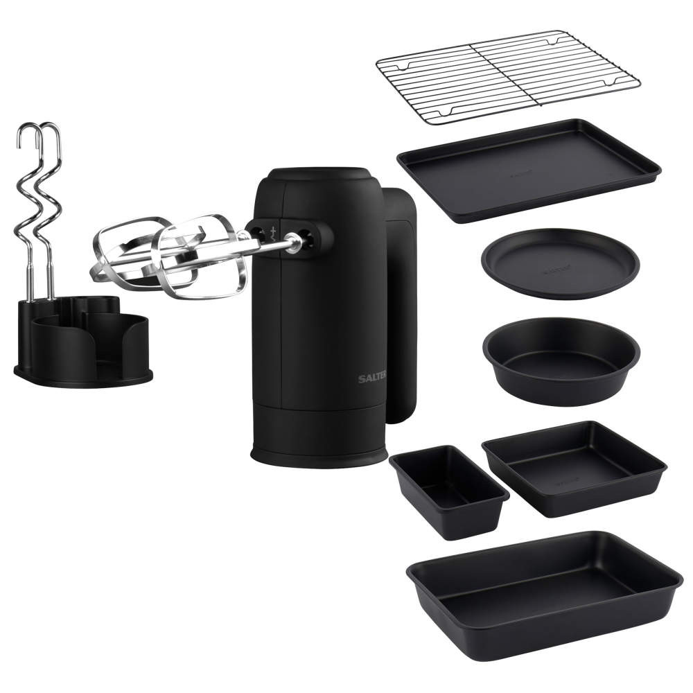 salter Kuro Hand Mixer & Stackable Bakeware Set