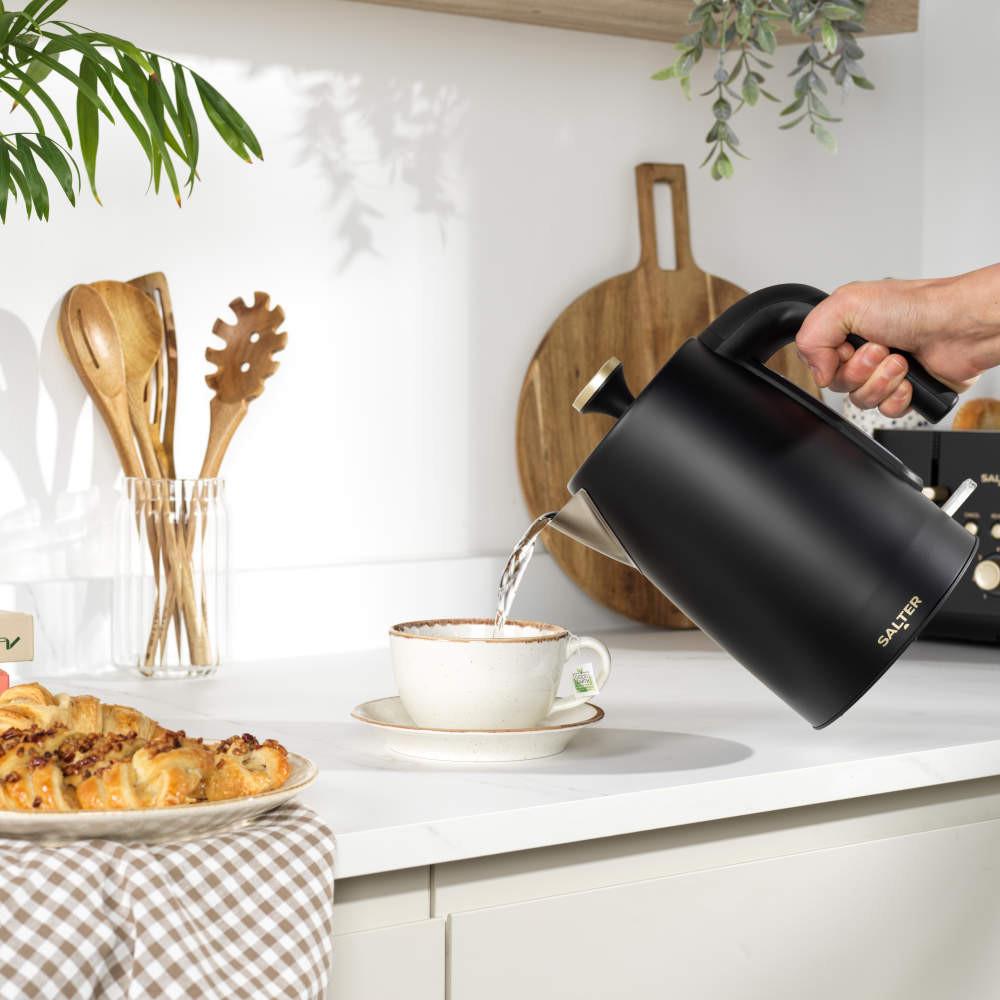 Salter Kuro Kettle 2-Slice Toaster & Microwave Set