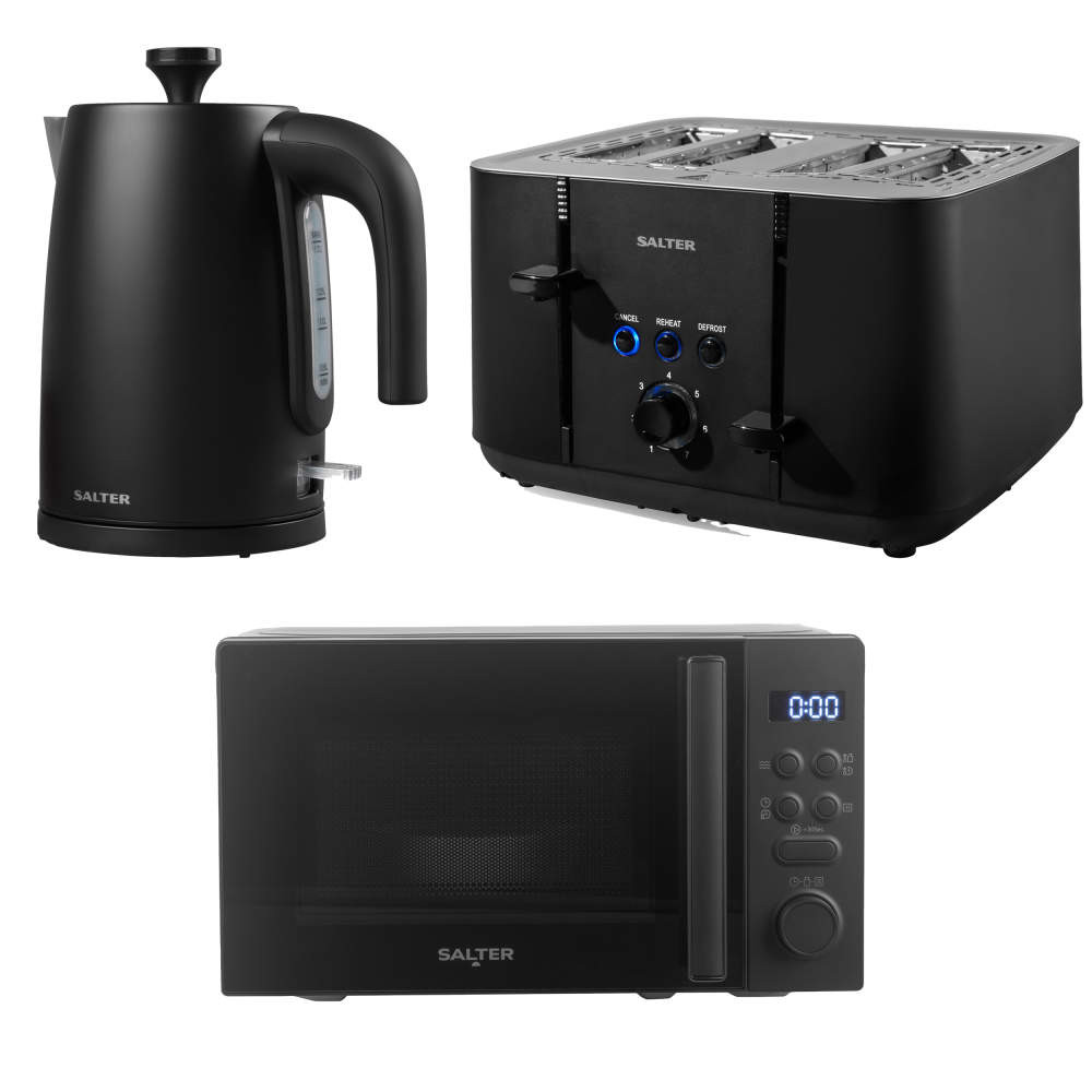 salter Kuro Kettle Toaster & Digital Microwave Set