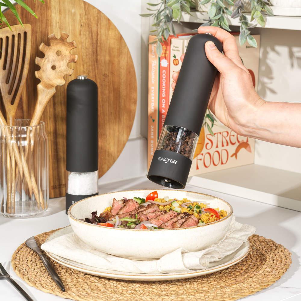 Salter Kuro Kettle Toaster & Electronic Mill Set