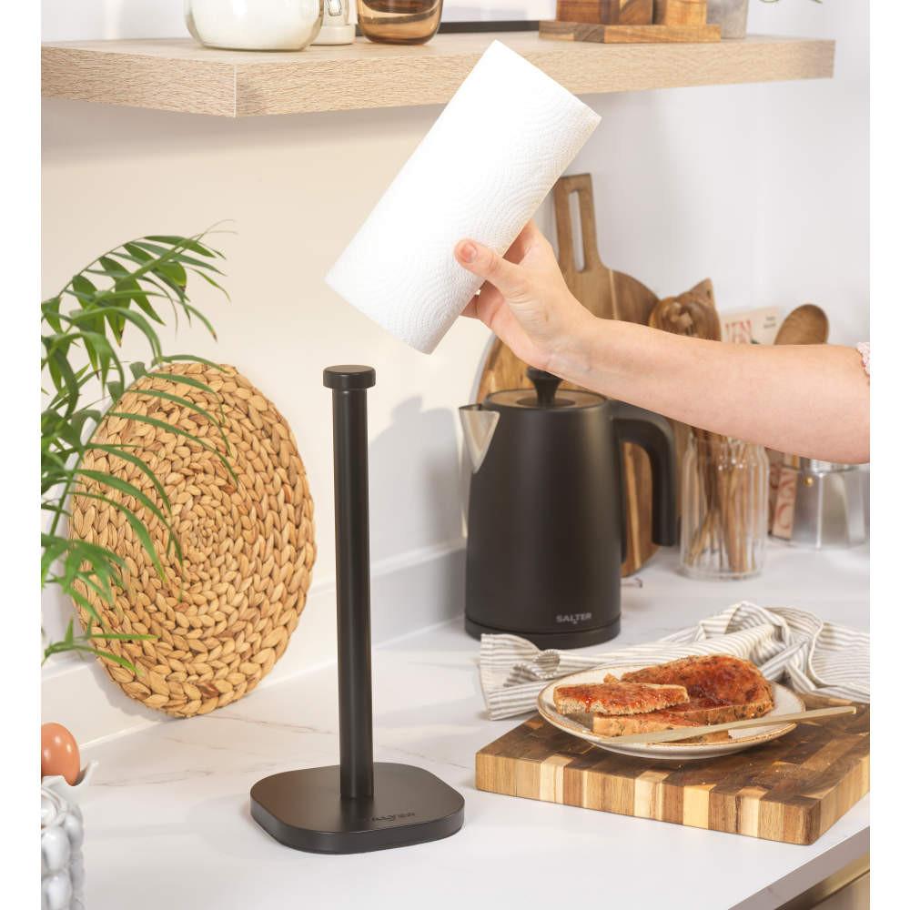 Salter Kuro Kitchen Roll Holder – Black
