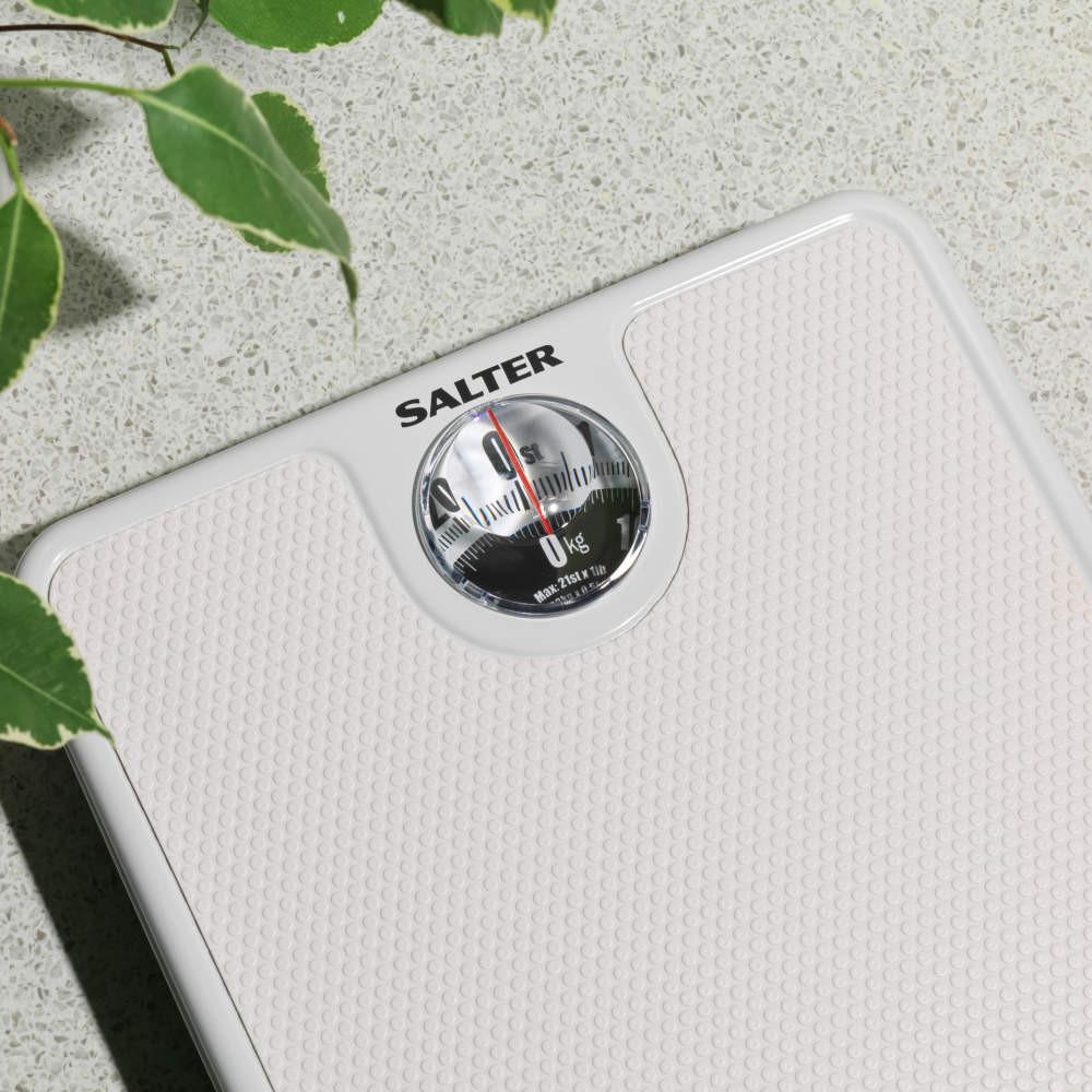 Salter Large Dial Mechanical Bathroom Scale - White