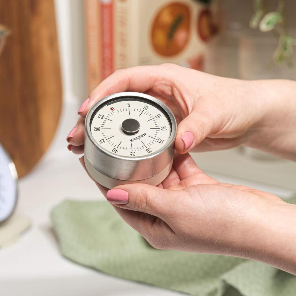 Salter Magnetic Mechanical Timer - Sliver