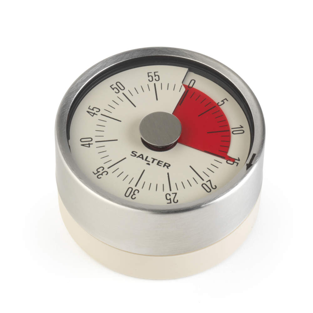 salter Magnetic Mechanical Timer - Sliver