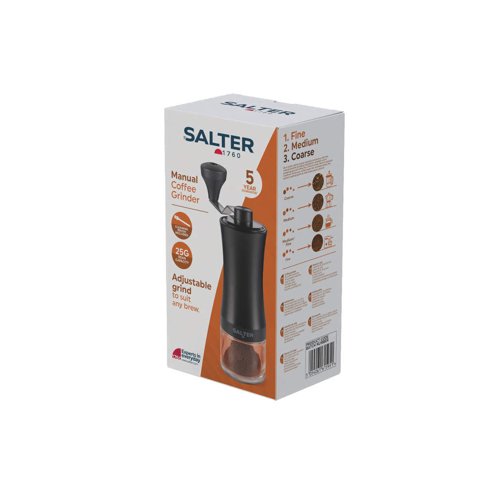 Salter Manual Coffee Grinder – Black
