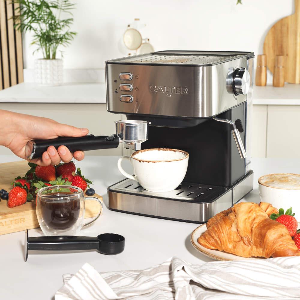Salter Manual Espresso Machine With Milk Frother
