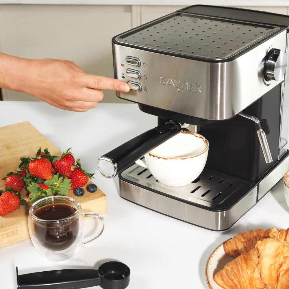 Salter Manual Espresso Machine With Milk Frother
