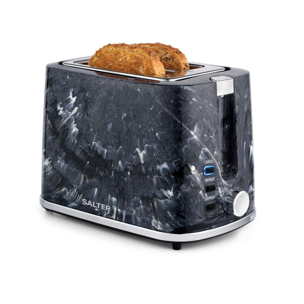 salter Marble 2-Slice Toaster - Black