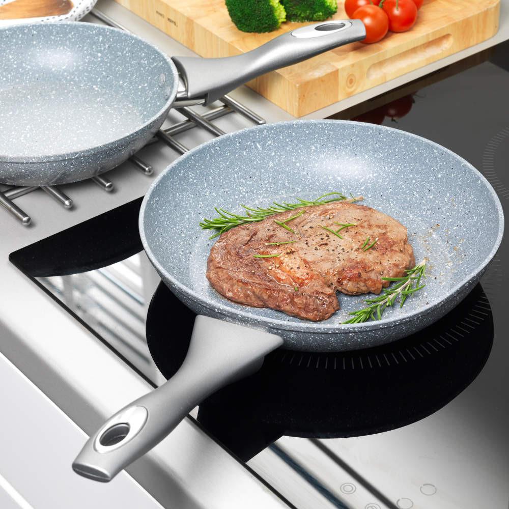 Salter Marblestone 2-Piece Frying Pan Set - 20/24cm
