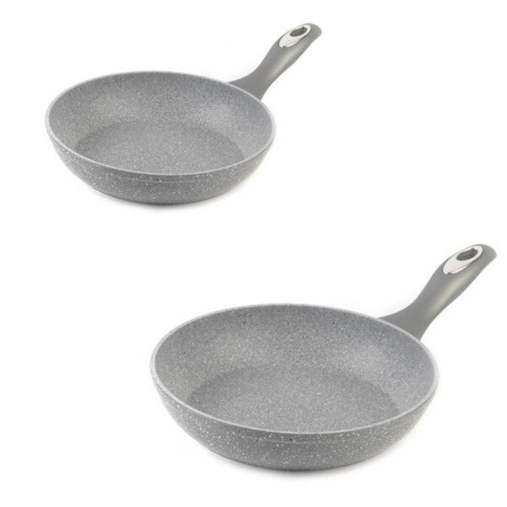 salter Marblestone 2-Piece Frying Pan Set - 24/28cm