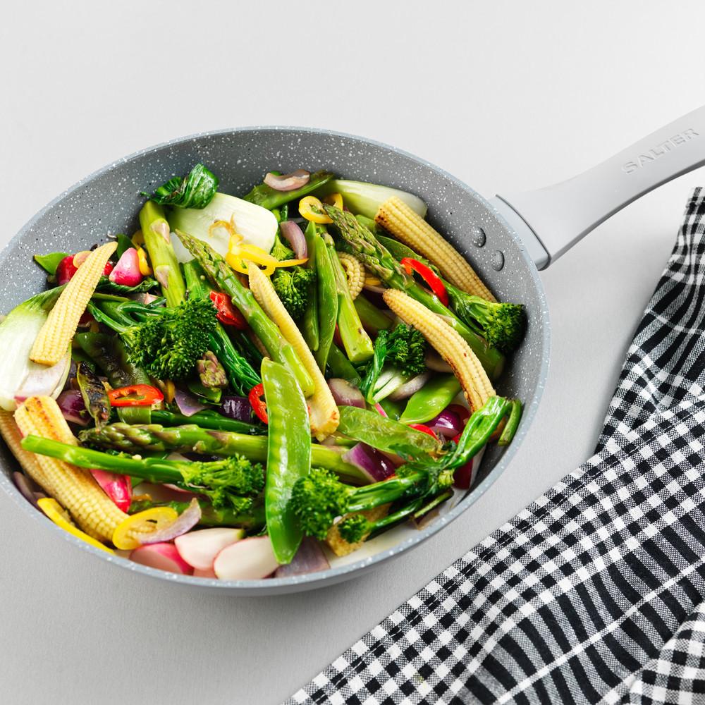 Salter Marblestone 28cm Stir Fry Pan