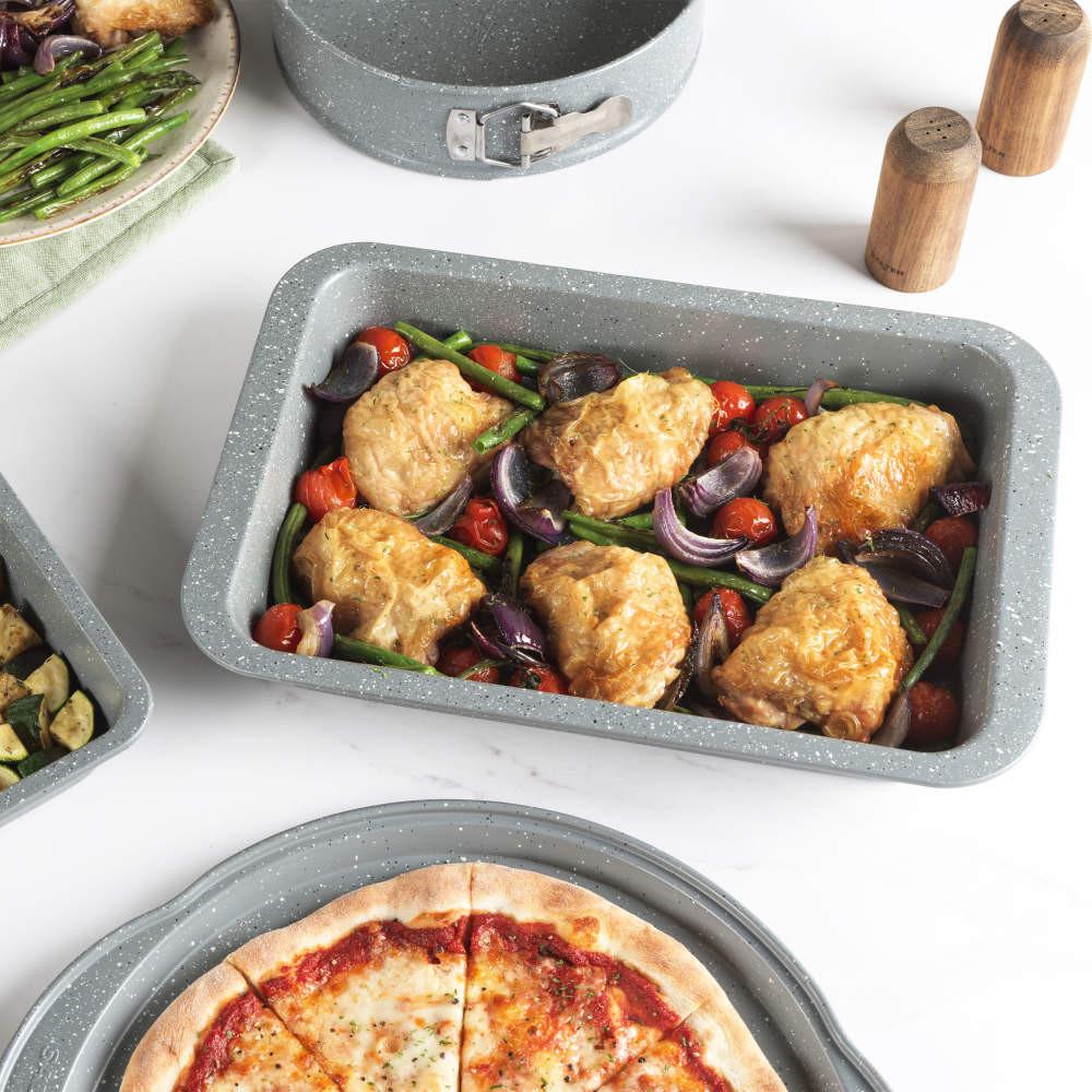 Salter Marblestone 3-Piece Oven Tray Set