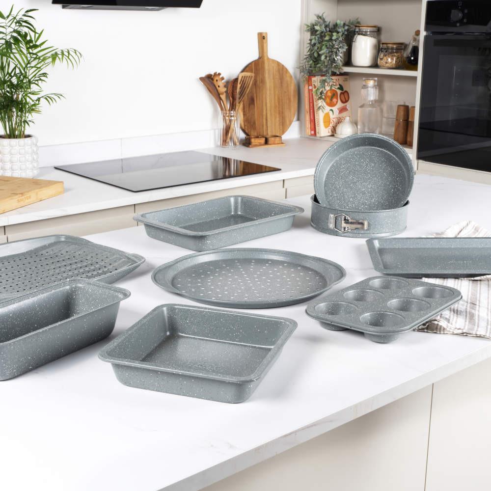 Salter Marblestone 36cm Roasting Pan - 3 Pack