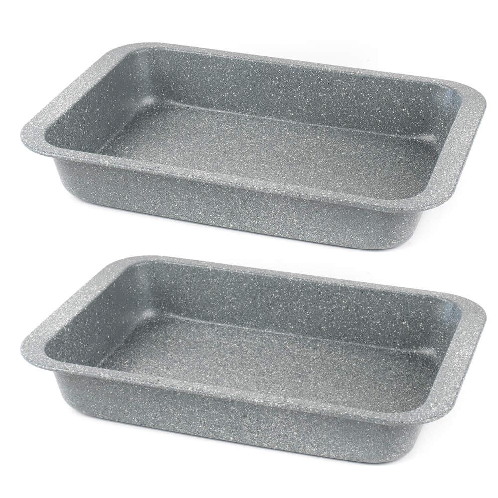 salter Marblestone 36cm Roasting Tin - 2 Pack