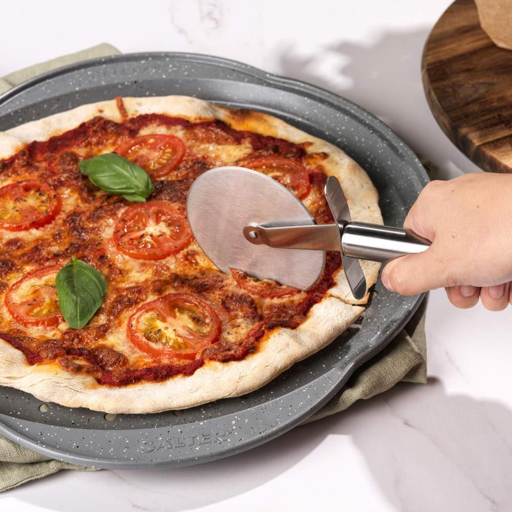 Salter Marblestone 37cm Pizza Tray - 2 Pack