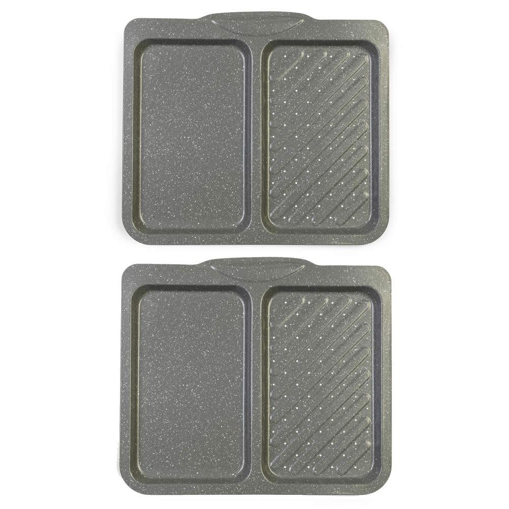 salter Marblestone Dual Baking Tray - 2 Pack