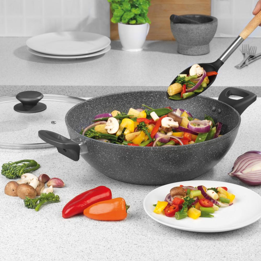 Salter Marblestone Non-Stick Family Pan 30 Cm