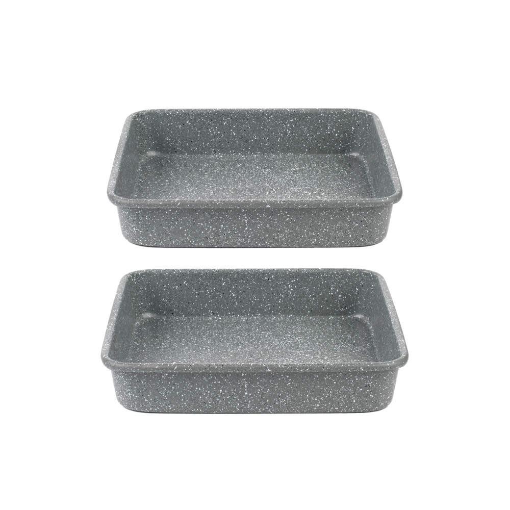 salter Marblestone Square Cake Tin Set – Set of 2