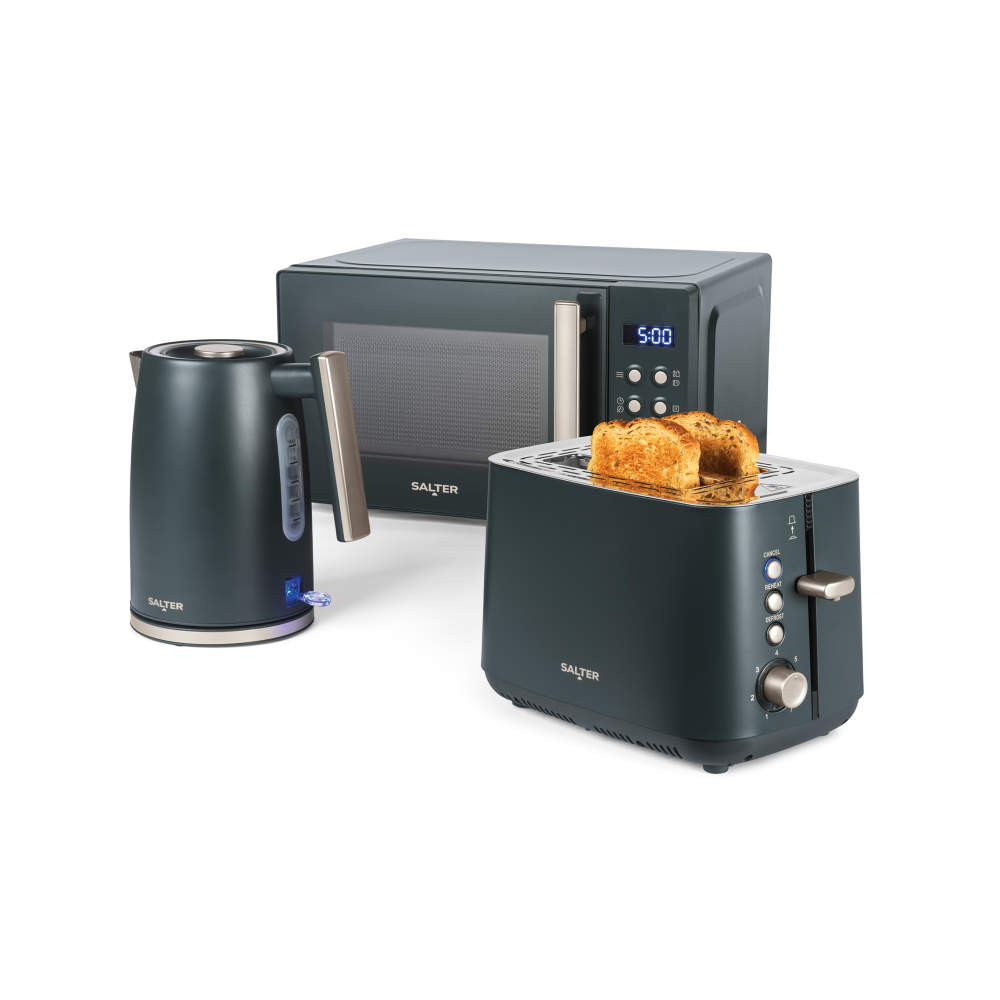 salter Marino Kettle Toaster & Digital Microwave Set