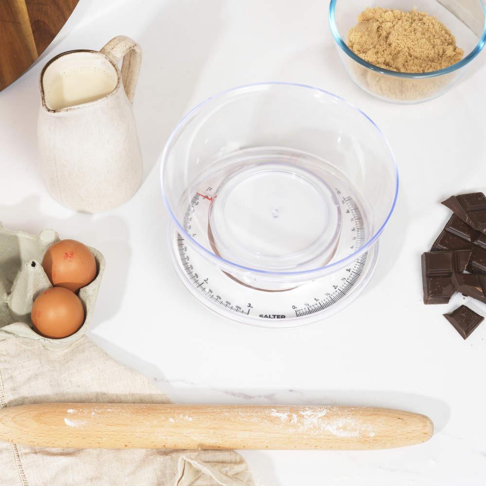 Salter Mechanical Bowl Kitchen Scale - White