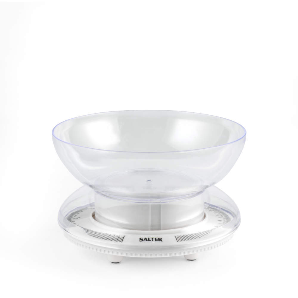 salter Mechanical Bowl Kitchen Scale - White