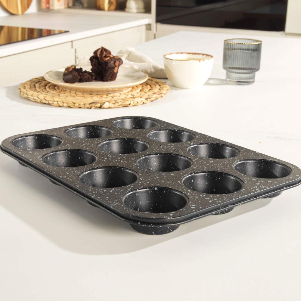 Salter Megastone 12 Cup Muffin Tray - 2 Pack