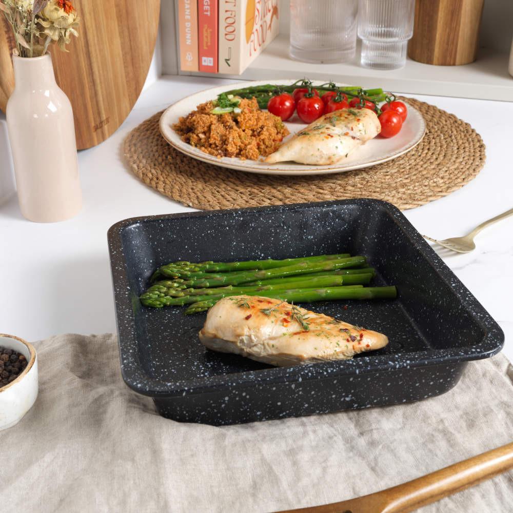 Salter Megastone 2 Piece Square Pan Set