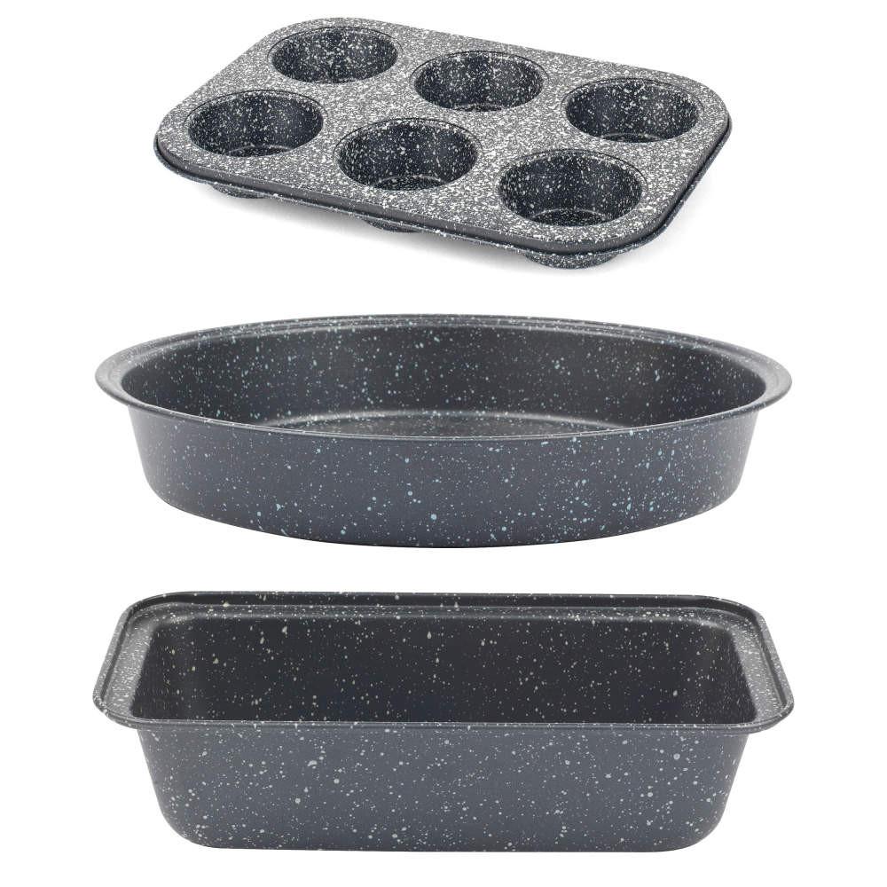 salter Megastone 3-Piece Bakeware Set