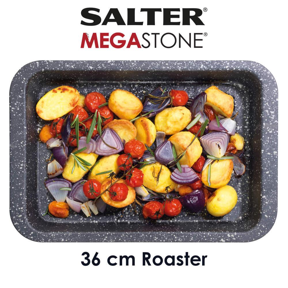 Salter Megastone 36cm Roasting Tin - 2 Pack