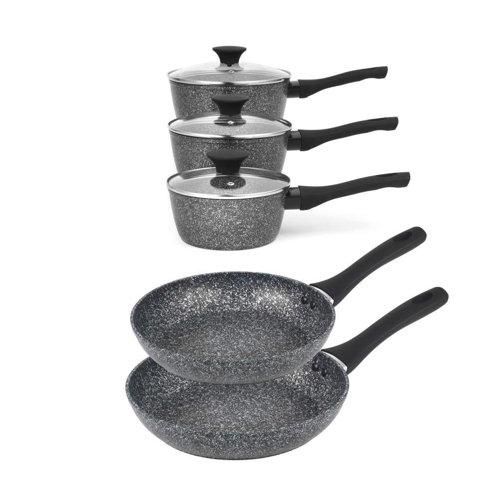 salter Megastone 5-Piece Pot & Pan Set