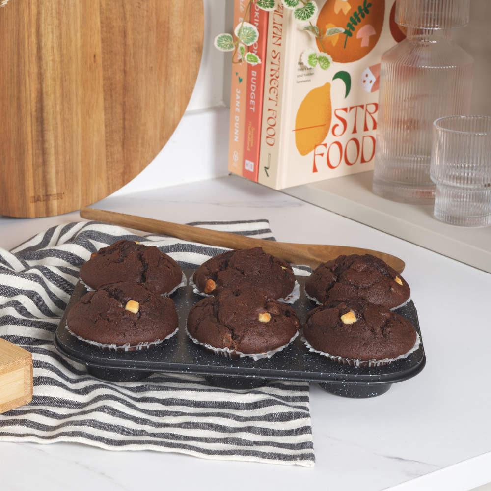 Salter Megastone 6 Cup Muffin Pan - Set Of 2