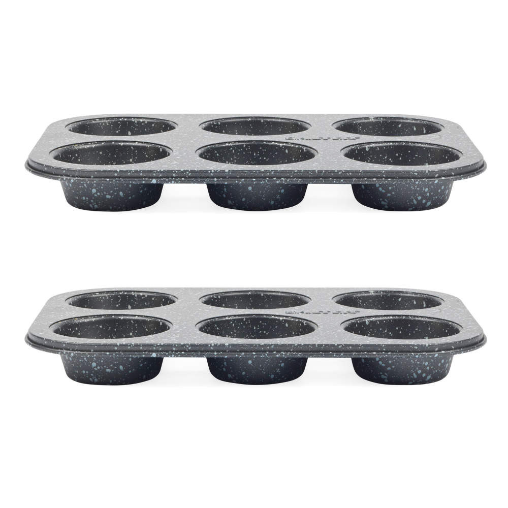 salter Megastone 6 Cup Muffin Pan - Set of 2