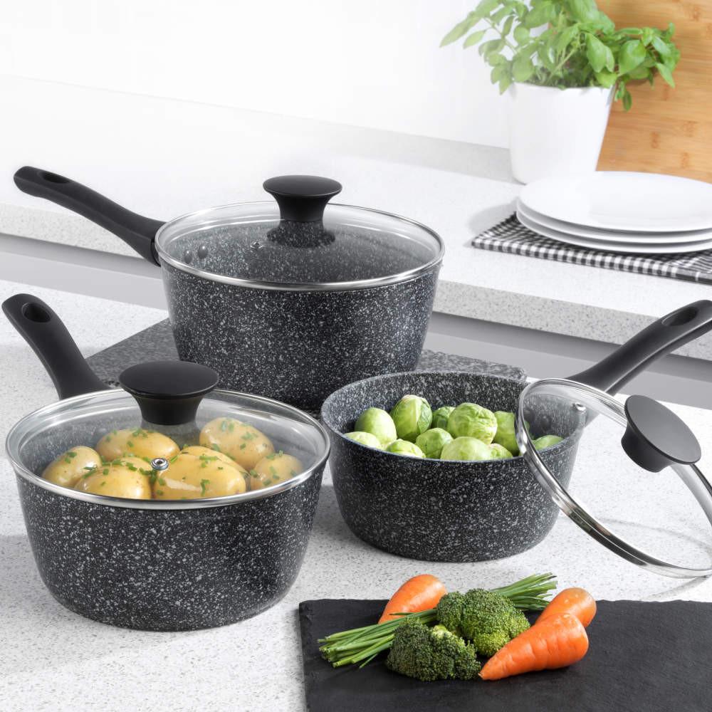 Salter Megastone 9-Piece Cookware & Utensil Set