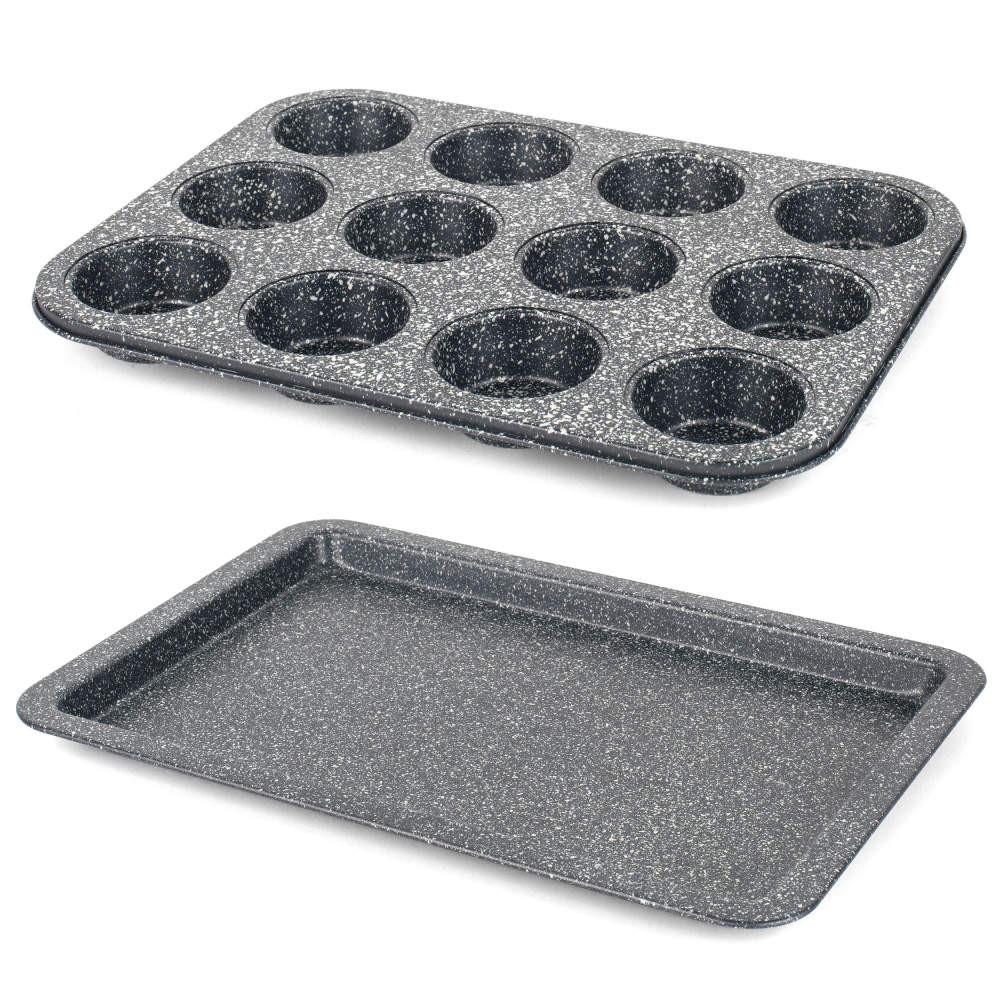 salter Megastone Baking Tray & Muffin Tin Set