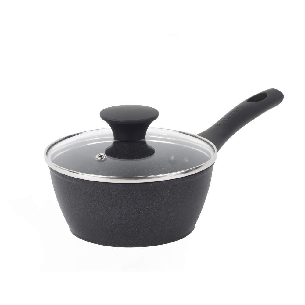 salter Megastone Noir 16cm Saucepan