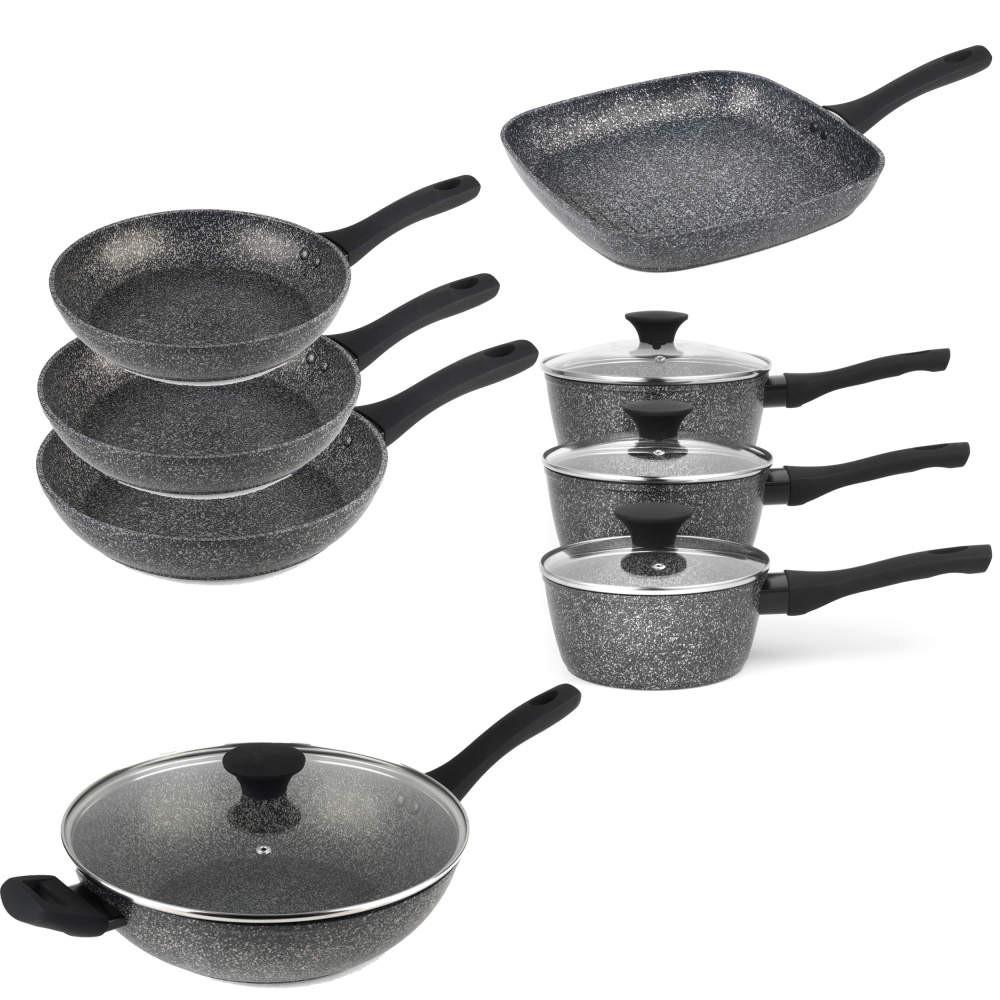 salter Megastone Pan Set 8-Piece