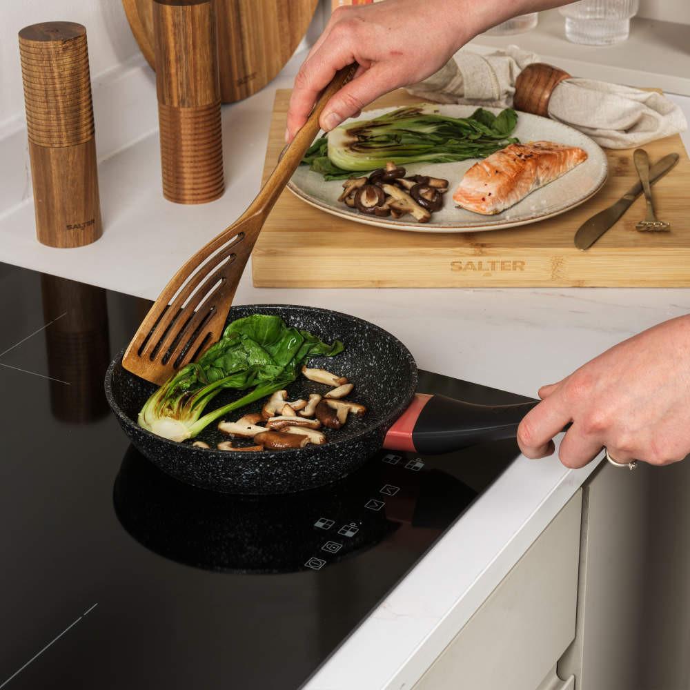 Salter Megastone Thermo Collar 20cm Frying Pan