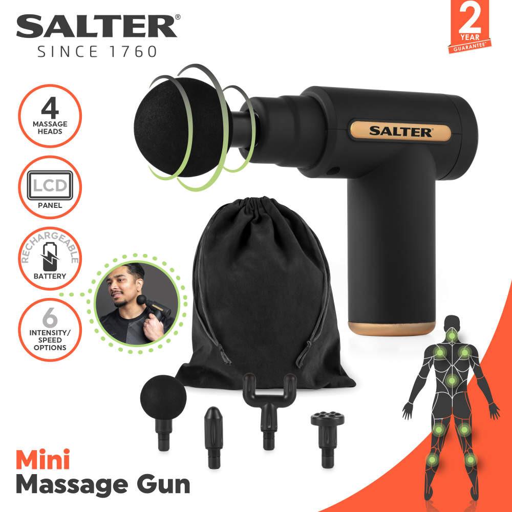 Salter Mini Electric Massage Gun - Black