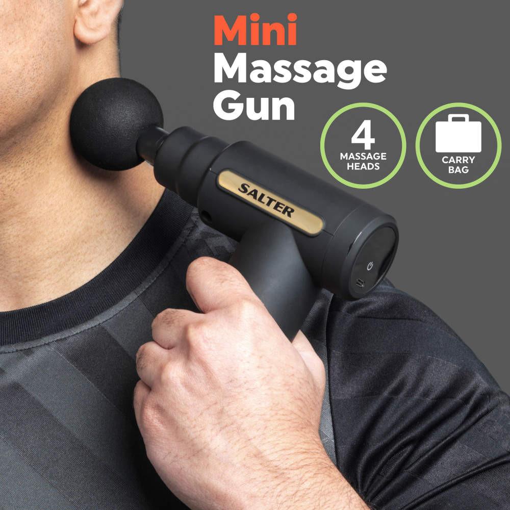 Salter Mini Electric Massage Gun - Black