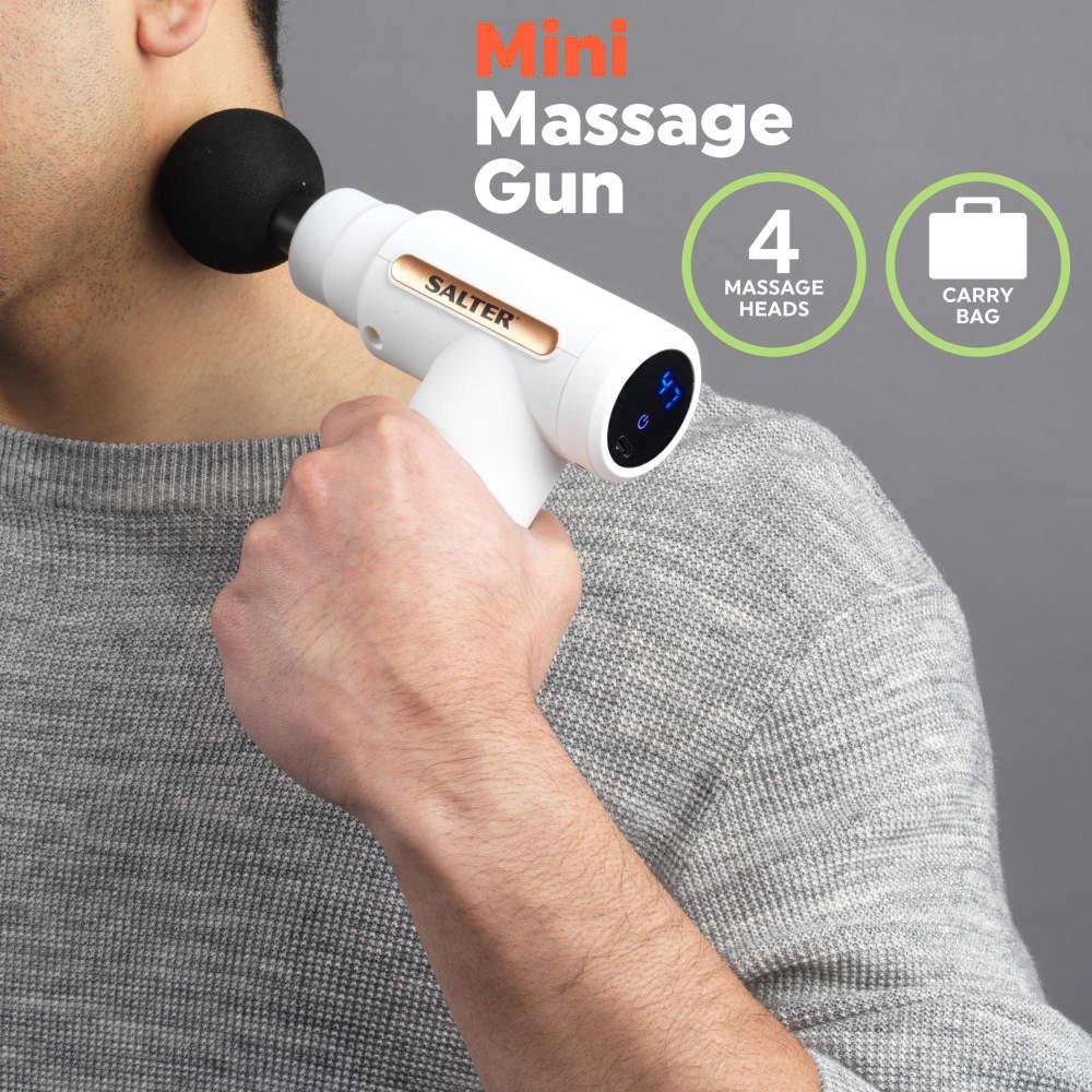 Salter Mini Electric Massage Gun - White