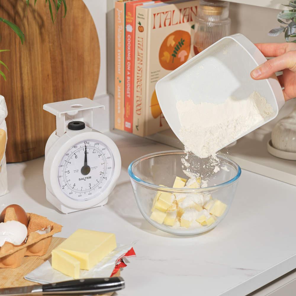 Salter Mini Mechanical Kitchen Scale - White