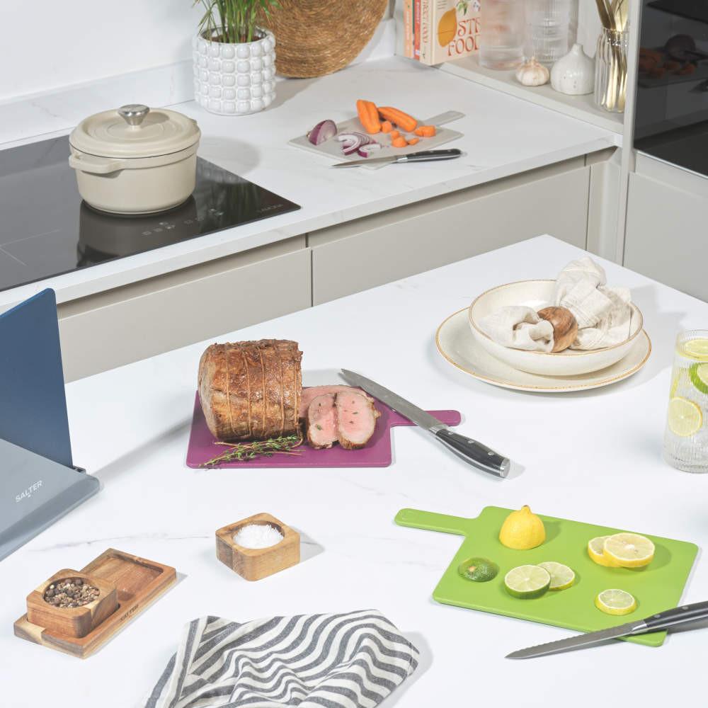 Salter Multicoloured 4-Piece Chopping Board Set