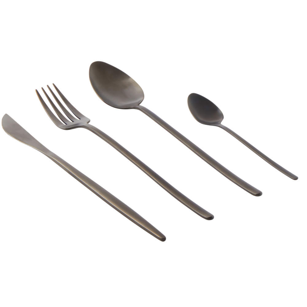 Salter Noir 32-Piece Cutlery Set - Black